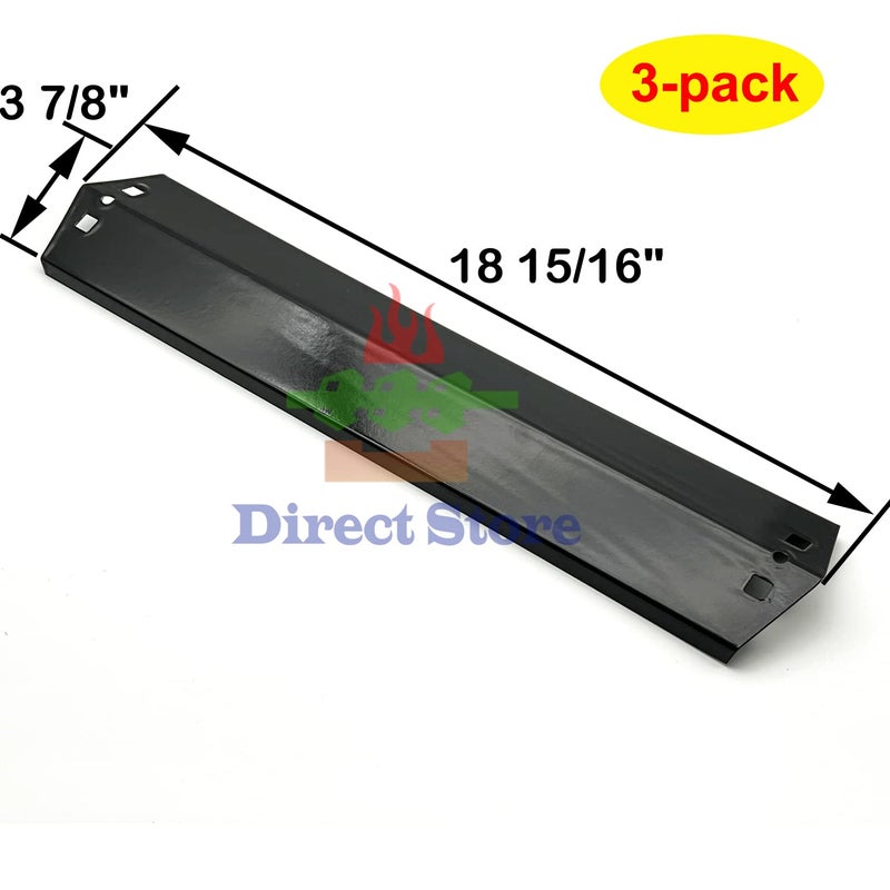 Direct Store Parts DP105 (3-Pack) 18 15/16 x 3 7/8 Inch Porcelain Steel Heat Plates Replacement for CharGriller 3001,3008,3030,4000,5050,5252, for King Griller 3008,5252 Gas Grill - Image 3